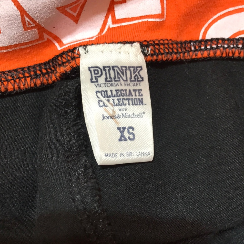 VS Pink Auburn University Fold Over Yoga Pants - Picture 7 of 8
